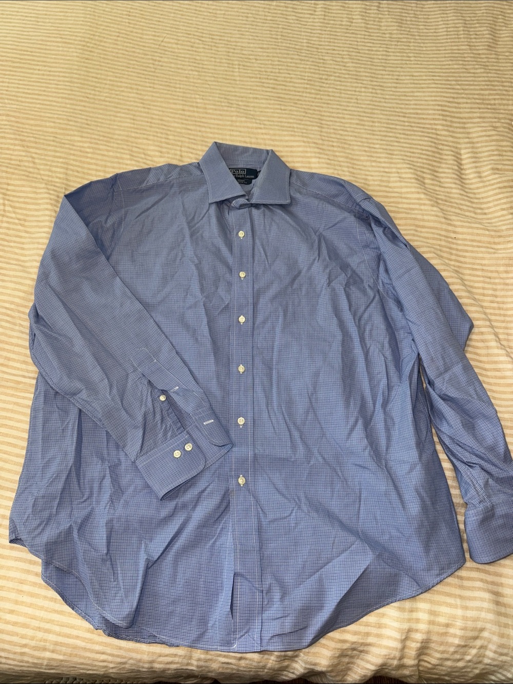 Polo Ralph Lauren Men's Blue Dress Shirt - Classic Button-Down